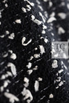 CHANEL 02A Black White Wool Tweed Jacket Skirt Suit 34 36 シャネル ブラック ホワイト ウール ツイード ジャケット スカート スーツ 即発