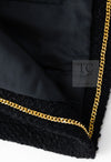 CHANEL Vintage Black Lion Buttons Tweed Jacket Skirt Suit 36 38 シャネル ヴィンテージ ブラック ライオンボタン ツイード ジャケット スカート スーツ 即発