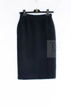 CHANEL Vintage Black Lion Buttons Tweed Jacket Skirt Suit 36 38 シャネル ヴィンテージ ブラック ライオンボタン ツイード ジャケット スカート スーツ 即発