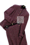 CHANEL 12PF Burgundy Wine Red Griopix Jacket Skirt Suit 34 シャネル バーガンディー ワイン レッド グリポア宝石ボタン ジャケット スカート スーツ 即発