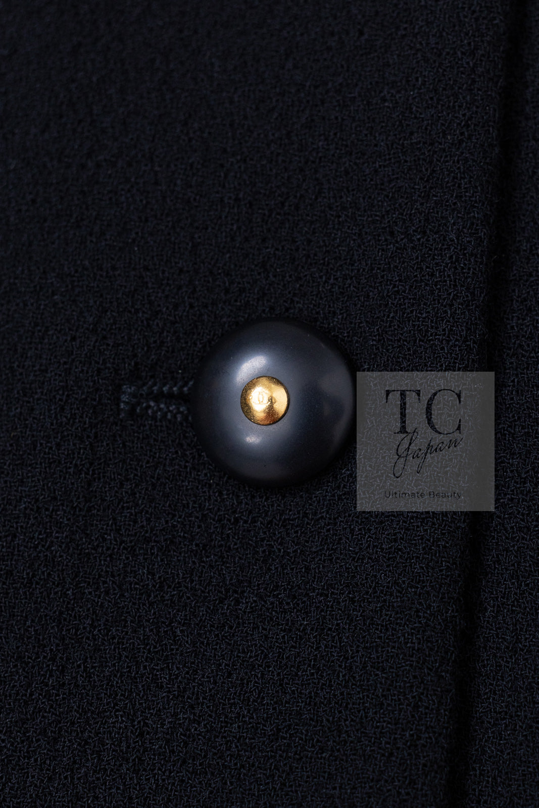 CHANEL 95A Vintage Black Hourglass Wool Jacket Skirt Suit 38 シャネル ヴィンテージ ブラック アワーグラス ウール ジャケット スカート スーツ 即発