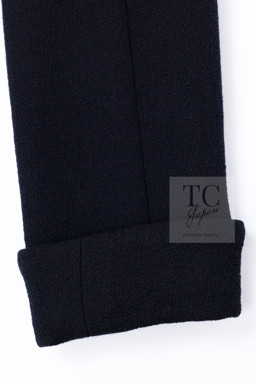 CHANEL 95A Vintage Black Hourglass Wool Jacket Skirt Suit 38 シャネル ヴィンテージ ブラック アワーグラス ウール ジャケット スカート スーツ 即発