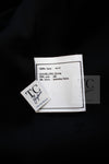 CHANEL 95A Vintage Black Hourglass Wool Jacket Skirt Suit 38 シャネル ヴィンテージ ブラック アワーグラス ウール ジャケット スカート スーツ 即発