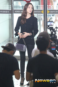 CHANEL 95A Vintage Black Hourglass Wool Jacket Skirt Suit 38 シャネル ヴィンテージ ブラック アワーグラス ウール ジャケット スカート スーツ 即発