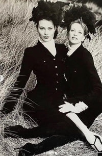 CHANEL 95A Vintage Black Hourglass Wool Jacket Skirt Suit 38 シャネル ヴィンテージ ブラック アワーグラス ウール ジャケット スカート スーツ 即発