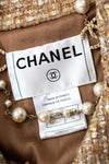 CHANEL 05S Gold Silver Metallic Tweed Jacket Dress Setup 34 36 シャネル ゴールド シルバー メタリック ツイード ジャケット ワンピース セットアップ 即発