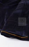 CHANEL 95A Vintage Dark Navy CC Buttons Wool Tweed Jacket Skirt Suit 44 シャネル ヴィンテージ ダーク ネイビー ココボタン ウール ダブル ツイード ジャケット スカート スーツ 即発