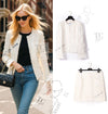 CHANEL 05S Ivory White Pearl Buttons Lesage Tweed Jacket Skirt Suit 40 42 シャネル アイボリー ホワイト パール CC ボタン ルサージュ ツイード ジャケット スカート スーツ 即発