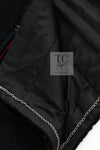 CHANEL 09PF Black Red Trim Moscow Wool Tweed Jacket Skirt Suit 38 シャネル ブラック レッド トリム ロマノフ ウール ツイード ジャケット スカート スーツ 即発