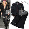 CHANEL 09PF Black Red Trim Moscow Wool Tweed Jacket Skirt Suit 38 シャネル ブラック レッド トリム ロマノフ ウール ツイード ジャケット スカート スーツ 即発