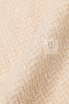 CHANEL 06PF Creme Ivory Wool Mohair Silk Gripoix Tweed Jacket Skirt Suit 34 36 シャネル クリーム アイボリー ウール モヘア シルク グリポワ宝石ボタン ツイード ジャケット スカート スーツ 即発