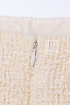CHANEL 06PF Creme Ivory Wool Mohair Silk Gripoix Tweed Jacket Skirt Suit 34 36 シャネル クリーム アイボリー ウール モヘア シルク グリポワ宝石ボタン ツイード ジャケット スカート スーツ 即発