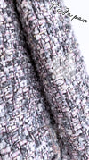 CHANEL 04A Gray Pink Lavender Multi Color Tweed Jacket 38 シャネル グレー ピンク ラベンダー マルチカラー ツイード ジャケット 即発