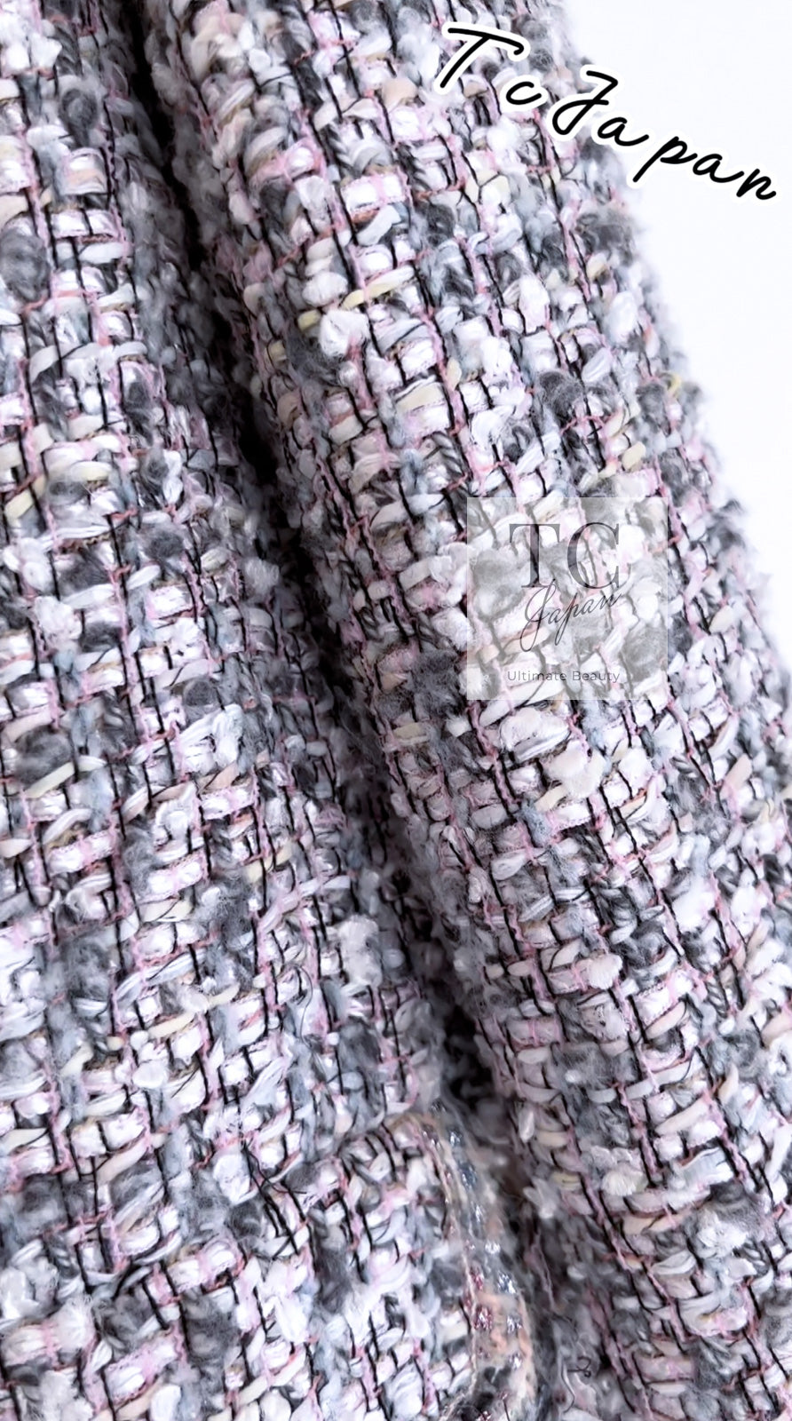 CHANEL 04A Gray Pink Lavender Multi Color Tweed Jacket 38 シャネル グレー ピンク ラベンダー マルチカラー ツイード ジャケット 即発