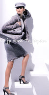 CHANEL 04A Gray Pink Lavender Multi Tweed Skirt 36 シャネル グレー ピンク ラベンダー マルチカラー ツイード スカート 即発