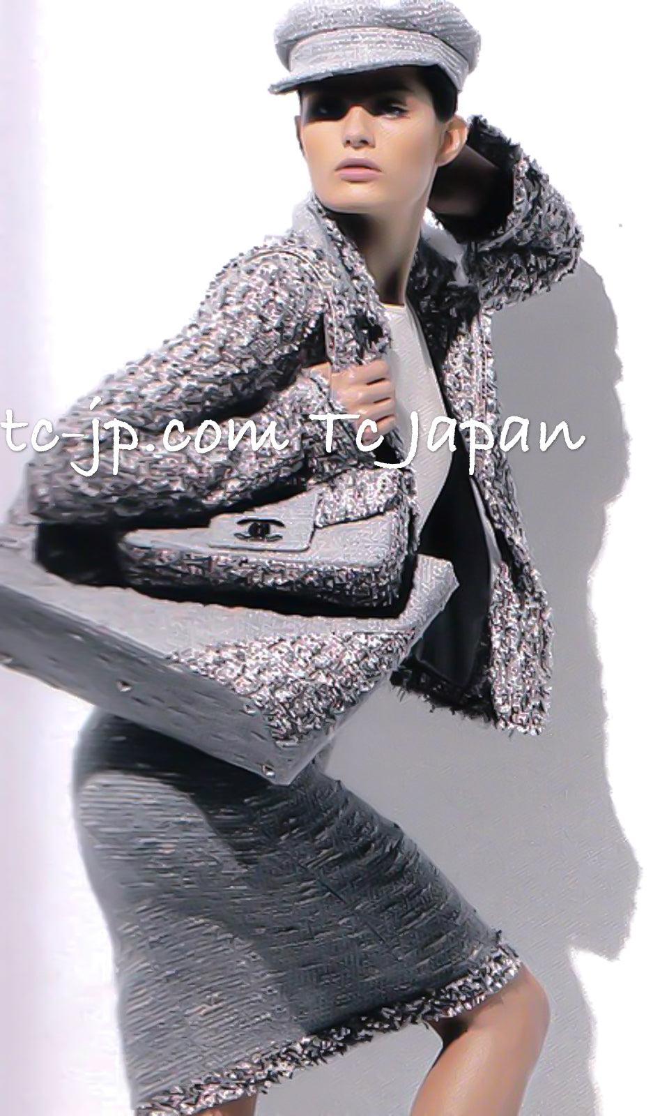 CHANEL 04A Gray Pink Lavender Multi Color Tweed Jacket 38 シャネル グレー ピンク ラベンダー マルチカラー ツイード ジャケット 即発