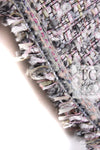 CHANEL 04A Gray Pink Lavender Multi Color Tweed Jacket 38 シャネル グレー ピンク ラベンダー マルチカラー ツイード ジャケット 即発