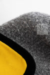CHANEL 90A Vintage Gray Yellow Trim Velvet Tweed Jacket 38 シャネル ヴィンテージ グレー イエロー トリム ベルベット ツイード ジャケット 即発