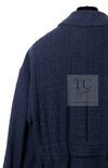 CHANEL 12A Dark Green Navy Tweed Jacket Skirt Suit 38 シャネル ダーク グリーン ネイビー ツイード ジャケット スカート スーツ 即発