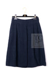 CHANEL 12A Dark Green Navy Tweed Jacket Skirt Suit 38 シャネル ダーク グリーン ネイビー ツイード ジャケット スカート スーツ 即発