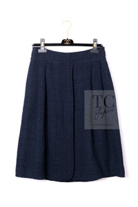 CHANEL 12A Dark Green Navy Tweed Jacket Skirt Suit 38 シャネル ダーク グリーン ネイビー ツイード ジャケット スカート スーツ 即発
