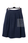 CHANEL 12A Dark Green Navy Tweed Jacket Skirt Suit 38 シャネル ダーク グリーン ネイビー ツイード ジャケット スカート スーツ 即発