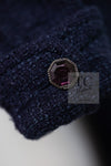 CHANEL 12A Dark Green Navy Tweed Jacket Skirt Suit 38 シャネル ダーク グリーン ネイビー ツイード ジャケット スカート スーツ 即発