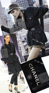 CHANEL 12A Dark Green Navy Tweed Jacket Skirt Suit 38 シャネル ダーク グリーン ネイビー ツイード ジャケット スカート スーツ 即発