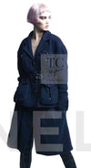 CHANEL 12A Dark Green Navy Tweed Jacket Skirt Suit 38 シャネル ダーク グリーン ネイビー ツイード ジャケット スカート スーツ 即発