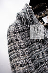 CHANEL 04S Black White Fringe Lesage Jacket Skirt Suit 38 シャネル ブラック ホワイト フリンジ ルサージュ ツイード ジャケット スカート スーツ 即発