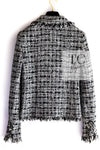 CHANEL 04S Black White Fringe Lesage Jacket Skirt Suit 38 シャネル ブラック ホワイト フリンジ ルサージュ ツイード ジャケット スカート スーツ 即発