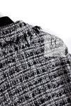 CHANEL 04S Black White Fringe Lesage Jacket Skirt Suit 38 シャネル ブラック ホワイト フリンジ ルサージュ ツイード ジャケット スカート スーツ 即発