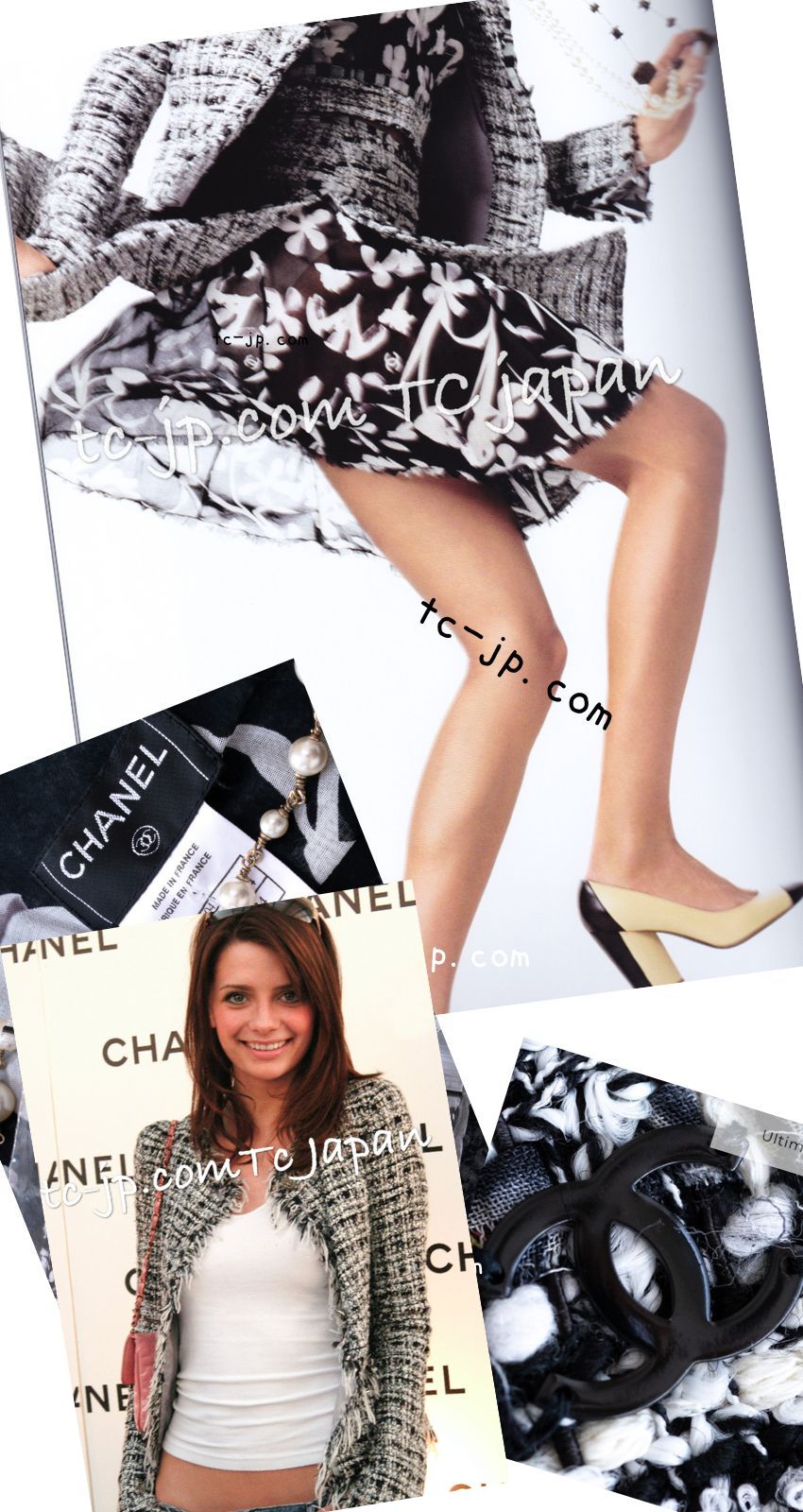 CHANEL 04S Black White Fringe Lesage Jacket Skirt Suit 38 シャネル ブラック ホワイト フリンジ ルサージュ ツイード ジャケット スカート スーツ 即発