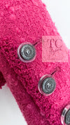 CHANEL 09A Coral Pink Boucle Wool Tweed Jacket 34 シャネル コーラル ピンク ブークレ ウール ツイード ジャケット 即発