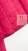 CHANEL 09A Coral Pink Boucle Wool Tweed Jacket 34 シャネル コーラル ピンク ブークレ ウール ツイード ジャケット 即発