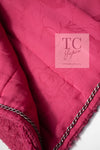 CHANEL 09A Coral Pink Boucle Wool Tweed Jacket 34 シャネル コーラル ピンク ブークレ ウール ツイード ジャケット 即発