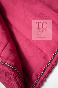 CHANEL 09A Coral Pink Boucle Wool Tweed Jacket 34 シャネル コーラル ピンク ブークレ ウール ツイード ジャケット 即発