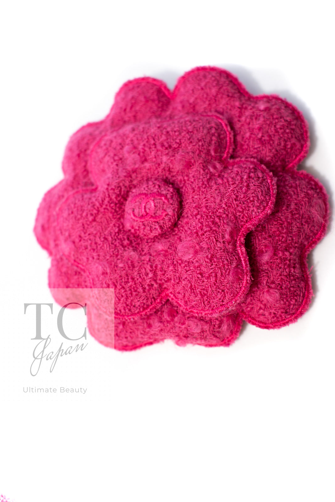 CHANEL 09A Coral Pink Boucle Wool Tweed Jacket 34 シャネル コーラル ピンク ブークレ ウール ツイード ジャケット 即発