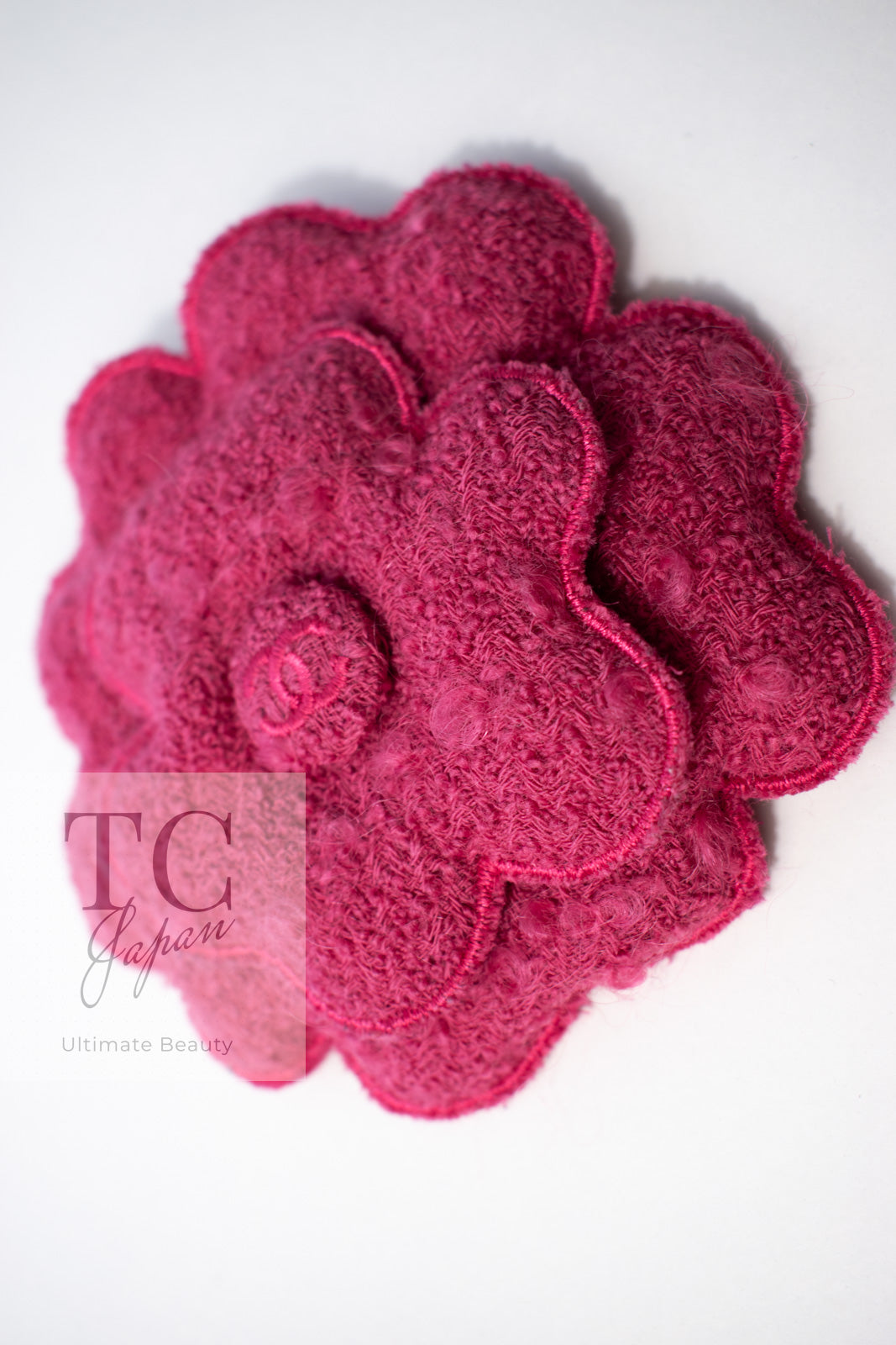 CHANEL 09A Coral Pink Boucle Wool Tweed Jacket 34 シャネル コーラル ピンク ブークレ ウール ツイード ジャケット 即発