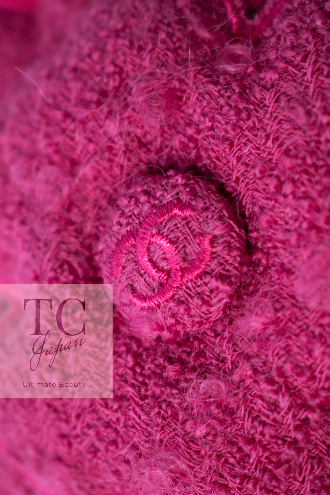 CHANEL 09A Coral Pink Boucle Wool Tweed Jacket 34 シャネル コーラル ピンク ブークレ ウール ツイード ジャケット 即発