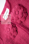 CHANEL 09A Coral Pink Boucle Wool Tweed Jacket 34 シャネル コーラル ピンク ブークレ ウール ツイード ジャケット 即発