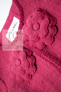 CHANEL 09A Coral Pink Boucle Wool Tweed Jacket 34 シャネル コーラル ピンク ブークレ ウール ツイード ジャケット 即発