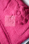 CHANEL 09A Coral Pink Boucle Wool Tweed Jacket 34 シャネル コーラル ピンク ブークレ ウール ツイード ジャケット 即発