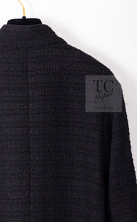 CHANEL 21C Black Bow CC Buttons Tweed Jacket Skirt Suit 38 シャネル ブラック リボン ココボタン ツイード ジャケット スカート スーツ 即発