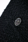 CHANEL 11C Little Black Jacket Tweed Wool CC Button Skirt Suit 34 36 シャネル リトル ブラック ジャケット ツイード ウール ココボタン スカート スーツ 即発