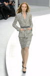 CHANEL 08A Sarah Jessica Parker Grey Multi Tweed Jacket 40 シャネル サラ ジェシカ着用 グレー マルチ ツイード ジャケット 即発