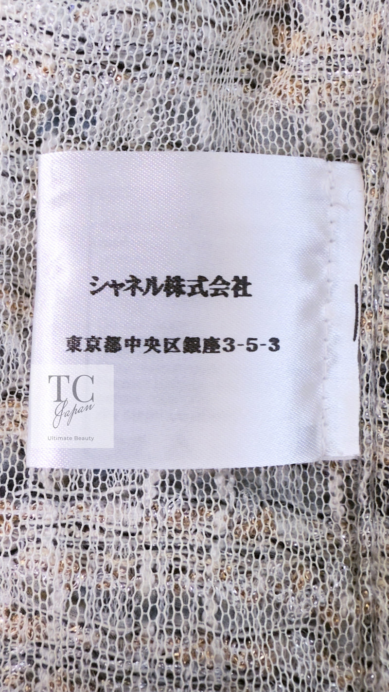 CHANEL 08A Sarah Jessica Parker Grey Multi Tweed Jacket 40 シャネル サラ ジェシカ着用 グレー マルチ ツイード ジャケット 即発