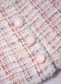 CHANEL 13C Rose Garden Lesage Pink Jacket Skirt Suit 34 36 38 シャネル ローズガーデン ルサージュ ピンク ジャケット スカート スーツ 即発