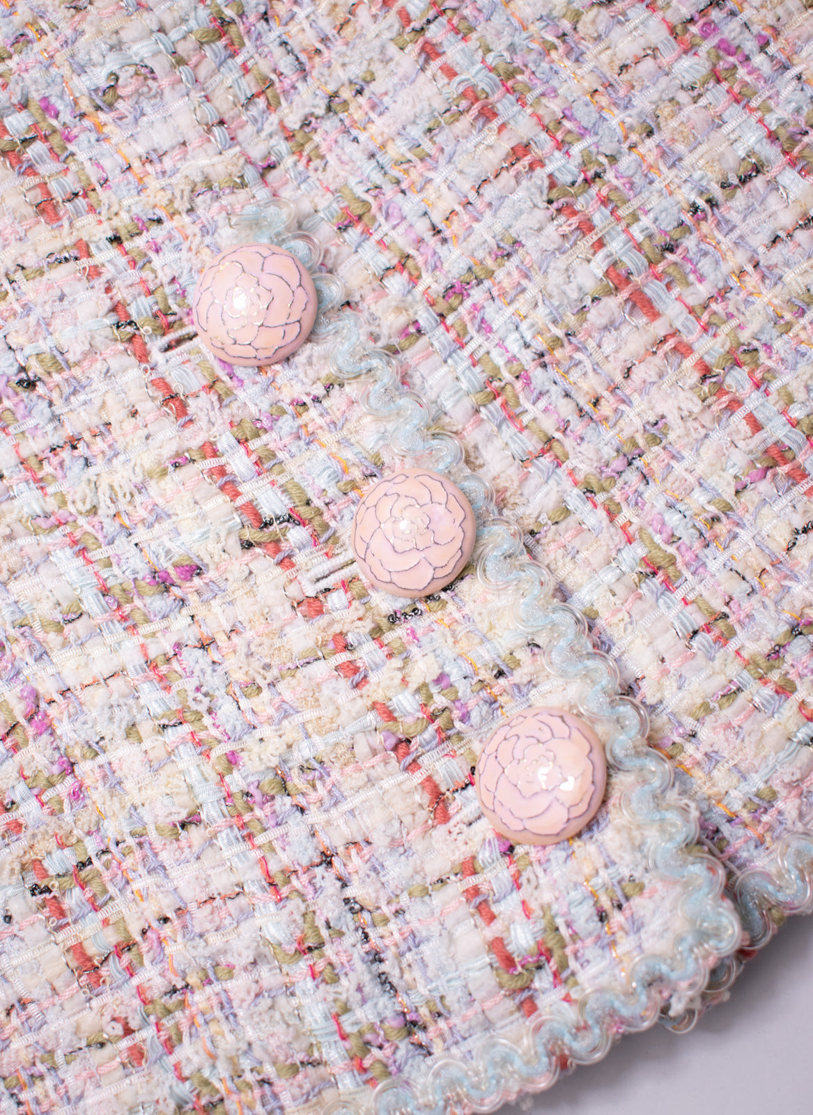 CHANEL 13C Rose Garden Lesage Pink Jacket Skirt Suit 34 36 38 シャネル ローズガーデン ルサージュ ピンク ジャケット スカート スーツ 即発