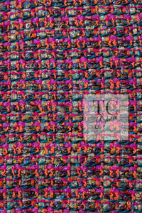 CHANEL 19PS Pink Metallic Tweed Jacket & Pants Set Up Pearl Logo Buttons 34 36 シャネル ピンク メタリック ツイード ジャケット パンツ セットアップ パール ロゴボタン 即発